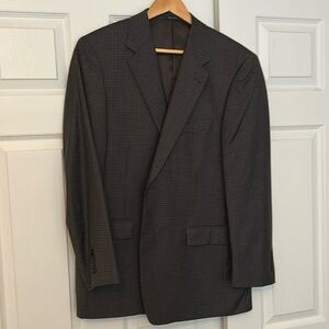 Turnbury Blazer Black/Gray Check 42R 100% Wool